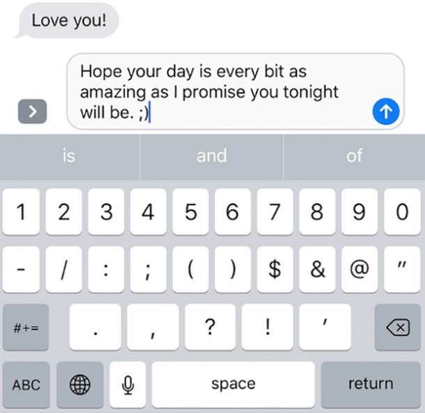 Sexy text message examples